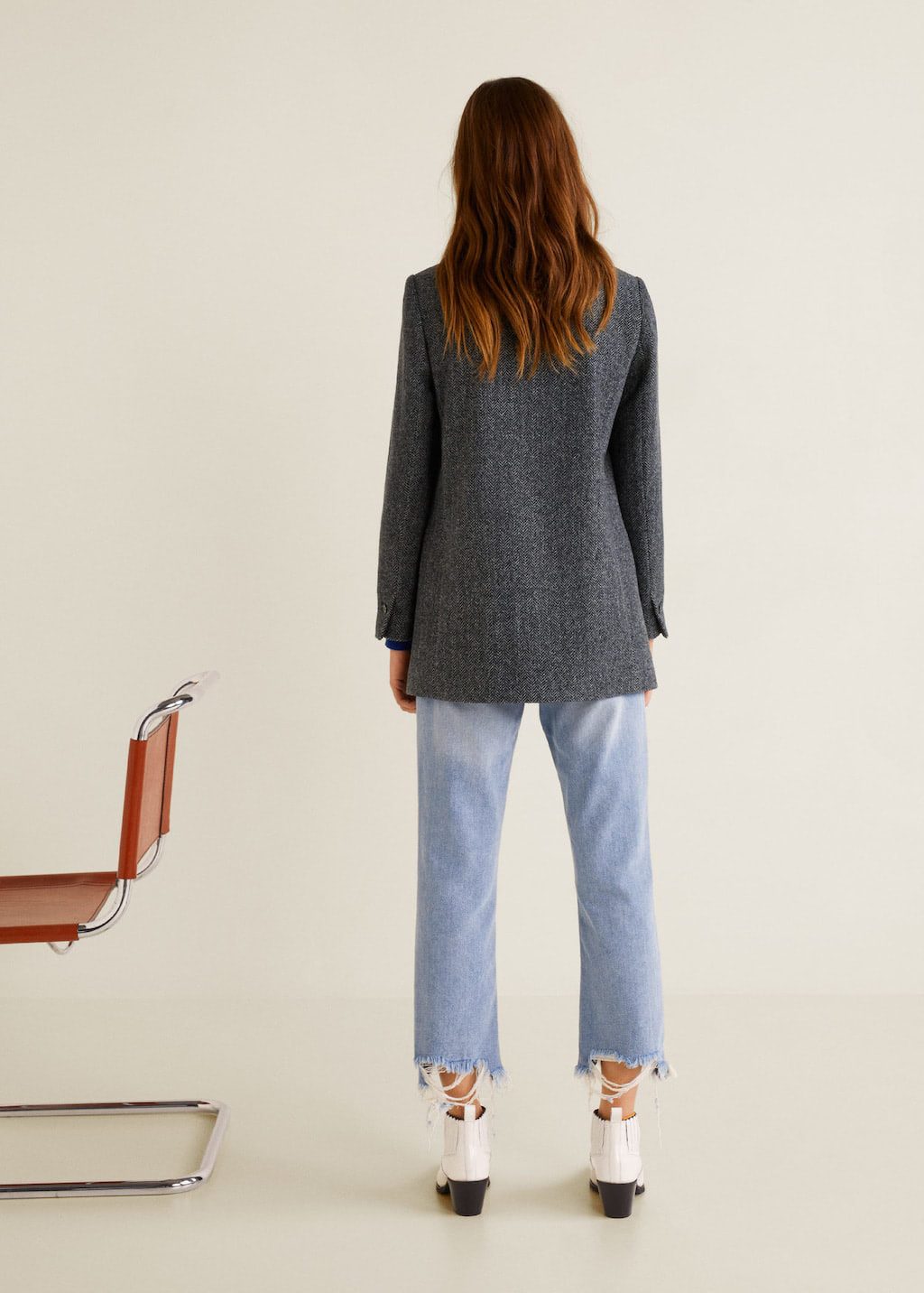 Textured wool blazer - Imagem 4